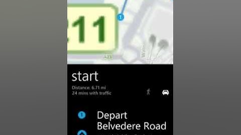 A short demo of Windows Phone 7 Mango turn by turn GPS navigation