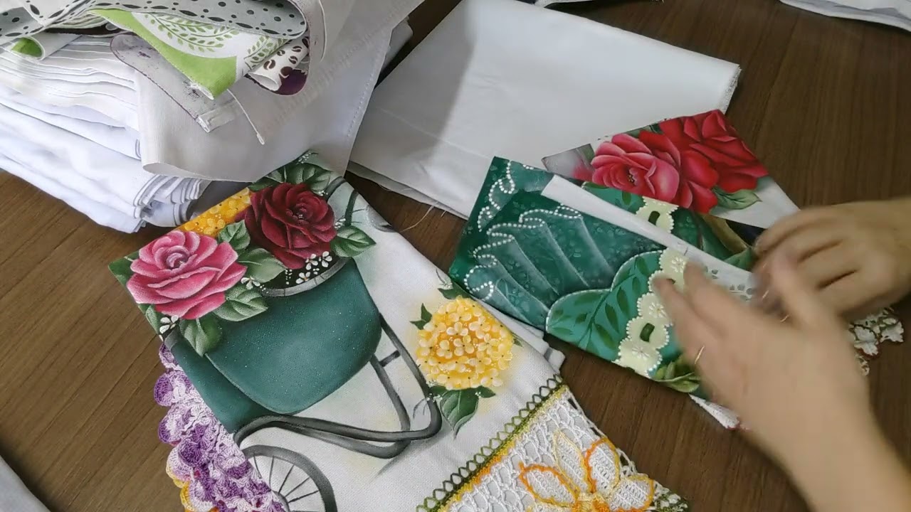 588 - Qual a diferença entre os panos de prato ? SM08 -Santa Margarida - Estilotex - pé de galinha ?