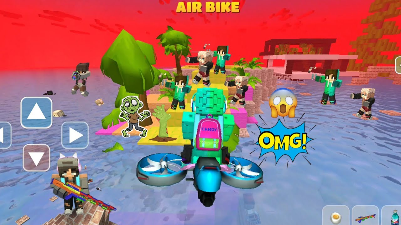 Zombie town! Flood! Zombies can swim! #partycraft #roblox #minecraft #shorts #gta #viral