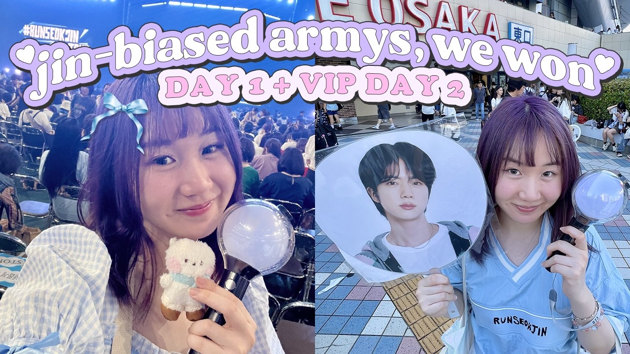 RUN SEOKJIN EP TOUR vlog ✴︎ osaka d-1 + vip d-2, tokyo pop-up & concert prep ⋆.˚