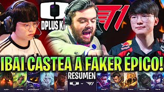 IBAI CASTEA LA SERIE MÁS ÉPICA DE FAKER CON T1 - T1 vs DK RESUMEN COMPLETO LCK SPRING  PLAYOFFS 2024