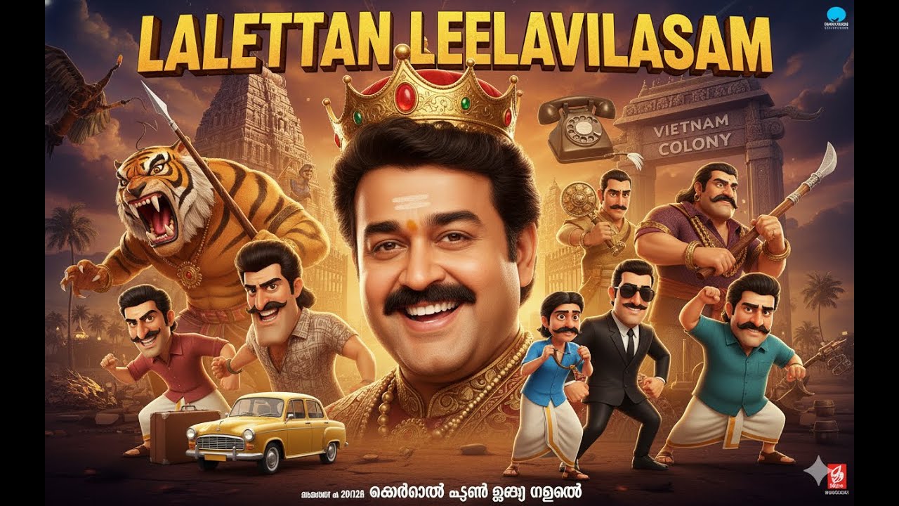 LALETTAN LEELAVILASAM: The Ultimate Fanboy Anthem! 👑 | 100+ Movie Names Tribute | Mohanlal Mass Song