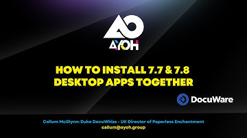 How To Install Both 7.7 & 7.8 DocuWare Desktop Apps and Workflow Designer | ADMIN TIP