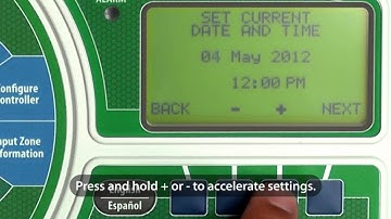 Rain Bird ESP-SMTe: Setting the Date and Time
