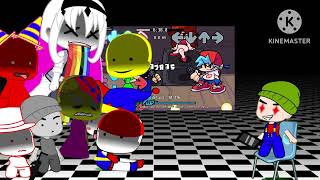 Fnf characters reacting to opposition alpha 2 (@Epicsoepic)