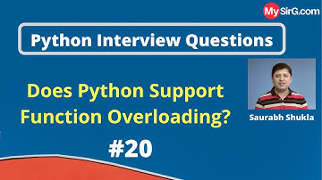 Does Python Support Function Overloading? | Python Interview Questions | MySirG.com