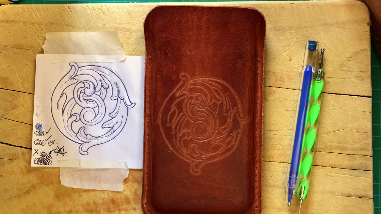 Repujar y pintar en cuero // Emboss and paint leather