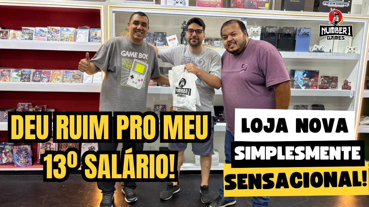 Já Era meu 13º! Loja Nova SENSACIONAL LOTADA de Games Retrô em São Paulo! | Number 1