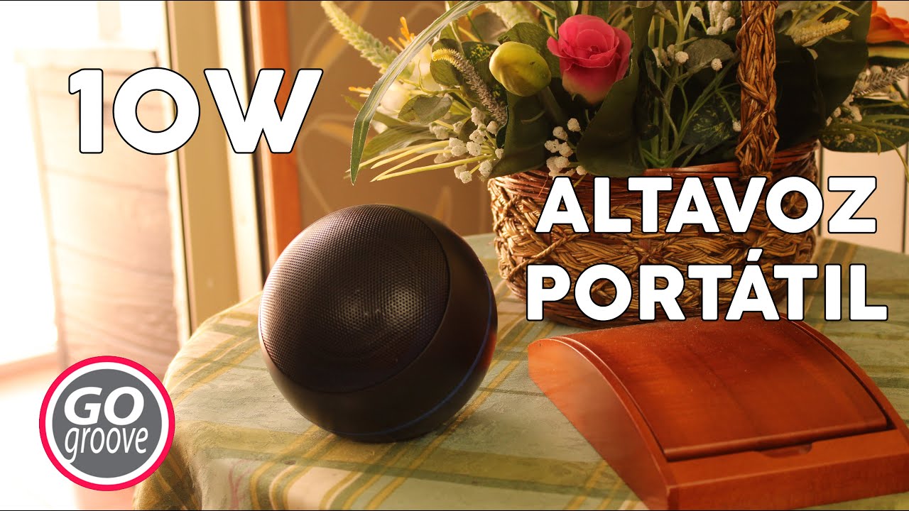 Altavoz portátil Bluetooth 10W GoGroove BlueSync OR3
