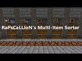 RaPsCaLLioN&#39;s Multi-Item Sorter | Minecraft Java Edition 1.14.4