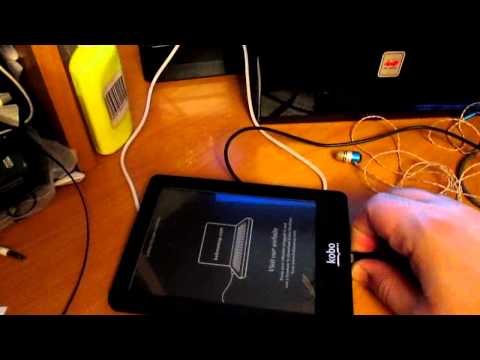 Kobo Glo первое подключение к компьютеру, сброс регистрации