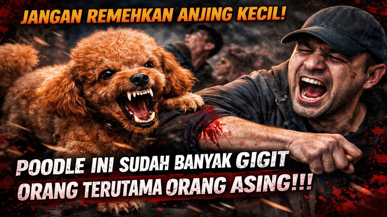 JANGAN REMEHKAN ANJING KECIL‼️POODLE SUPER GALAK‼️