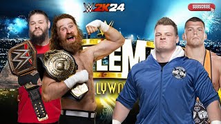 WWE - Kavin & Sami zayn vs Creed Brothers full Match WWE 2k24