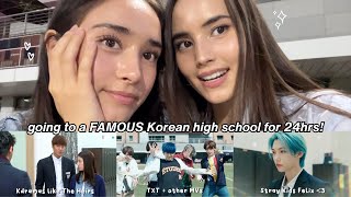 going to the MOST FAMOUS Korean high school featured in Korean dramas, movies & KPOP MVs for 24hrs 🫢 by Alexandra Olesen 138,688 views 4 months ago 8 minutes, 54 seconds