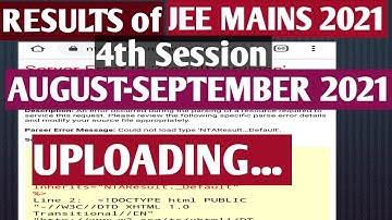 JEE MAINS 2021 results uploading..Check out here FAST