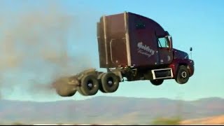 Can trucks fly? Stunt - Jump Compilation of trucks
