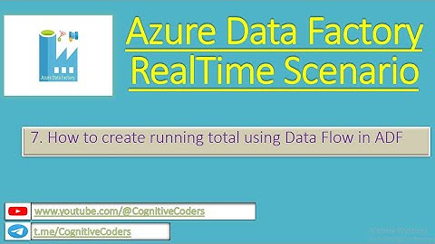 How to create running total using Data Flow in ADF |  Azure Data Factory | Real Time Scenario