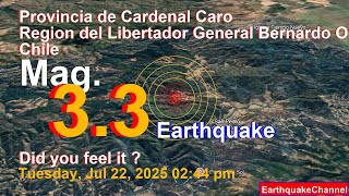 Provincia de Cardenal Caro, 45 km West of Santa Cruz, Provincia de Colchagua, Region del Libertado