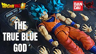 Super Saiyan God Blue Power DRAGON BALL SUPER S.H. Figuarts Review! OUT OF THE BLUE MY FAVOURITE!  