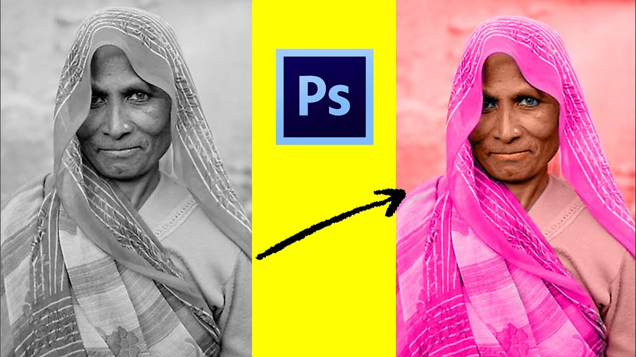 How to change black and white into colour photo in cc tutorial hindi