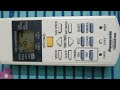 Panasonic AC remote demo !Panasonic AC remote operation setting 2021 !jahir Technical