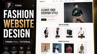Design a Fashion eCommerce Website in Figma from Scratch | Full UI Design Tutorial