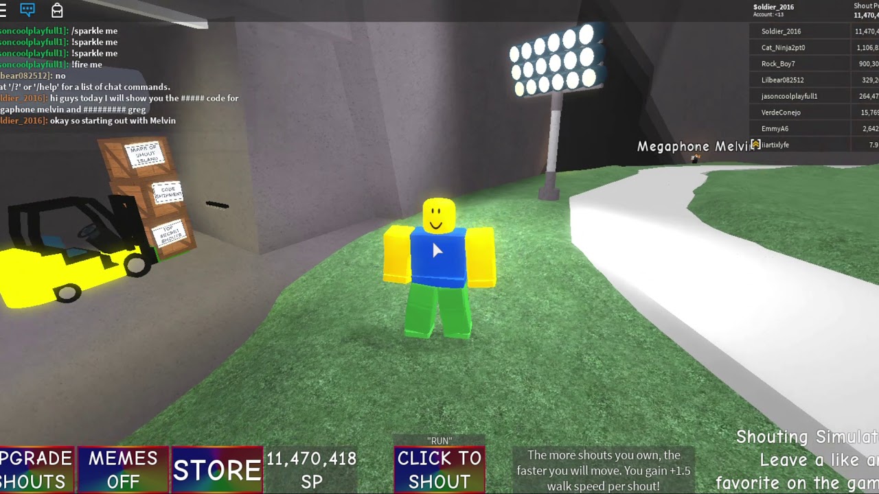 how-to-get-megaphone-code-and-ultra-horn-code-for-free-roblox-shouting-simulator-youtube