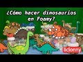 ¿Cómo hacer dinosaurios en foamy y dulceros para una fiesta infantil?. #Manualidades. liclonny