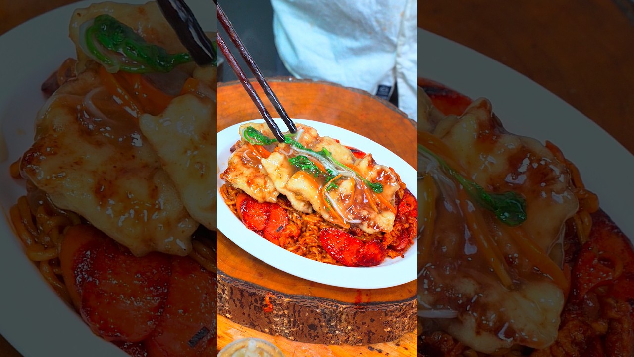 难以想象，这一口下去有多么销魂！#路边摊美味  #delicious #streetfood #cooking #ramen 縮圖