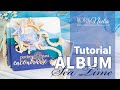 TUTORIAL: Álbum  marinero Sea Time. Cómo hacer capas de ECOpiel de Kora Projects. Scrapbooking.