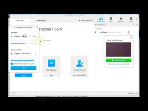 Connect Computer Audio with WebEx