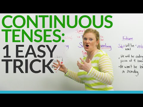 Learn CONTINUOUS TENSES in English the EASY way!