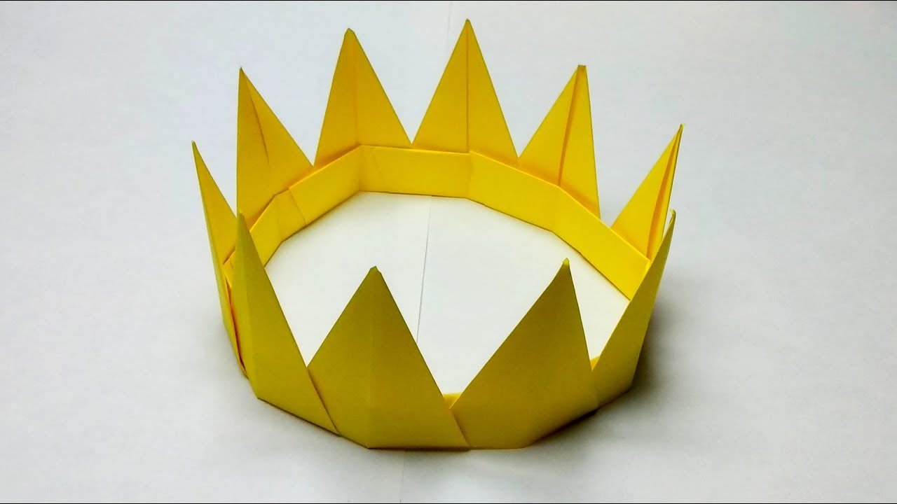 How to make a crown out of paper (no glue!) 