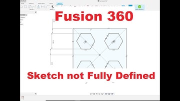 Fusion 360 - Sketch problem, Fully Constrained but not Fully  defined (No Lock on Sketch)