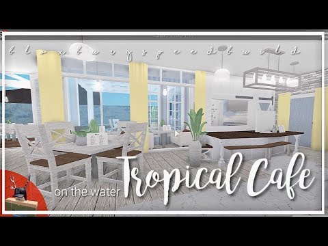 Roblox Bloxburg Tropical Cafe Youtube - roblox blockburg cafe