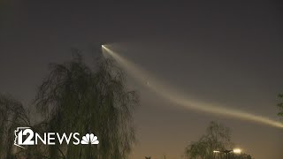 SpaceX rocket launch lights up Arizona sky