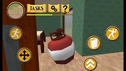 hello Squid. sponge neighbors of Bob escape gameplay video games level 1 -level 3