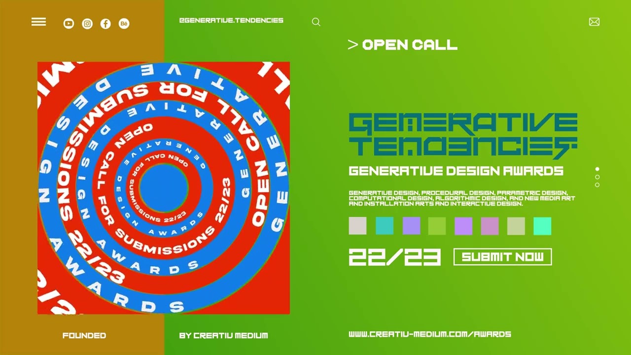 Generative Tendencies : Generative Design Awards by Creativ Medium