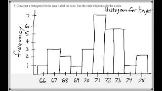 Math 209 : 2.2 #3, #4 (Statistics Tutorial : Histograms)