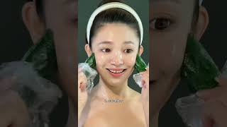 Winter Face Massage Therapy 🧖‍♀️❄️ | Oil, Cream &amp; Serum Routine ASMR | Glowing Skin #asmr #shorts