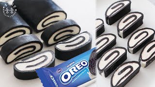 OREO SWISS ROLL Easy Recipe | Only 2 ingredients