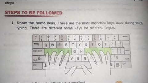 CLASS-3 CH-4 Touch Typing: Play with Text Editor.