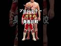 プロレスラーのガチの身長比較 #Shorts