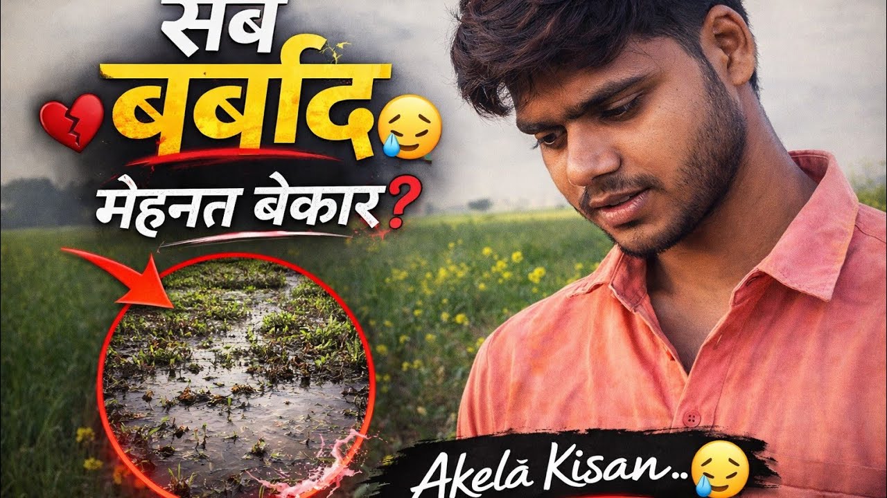 मेरे खेत में पानी घुस गया 😢 | चना बर्बाद! | Day 39