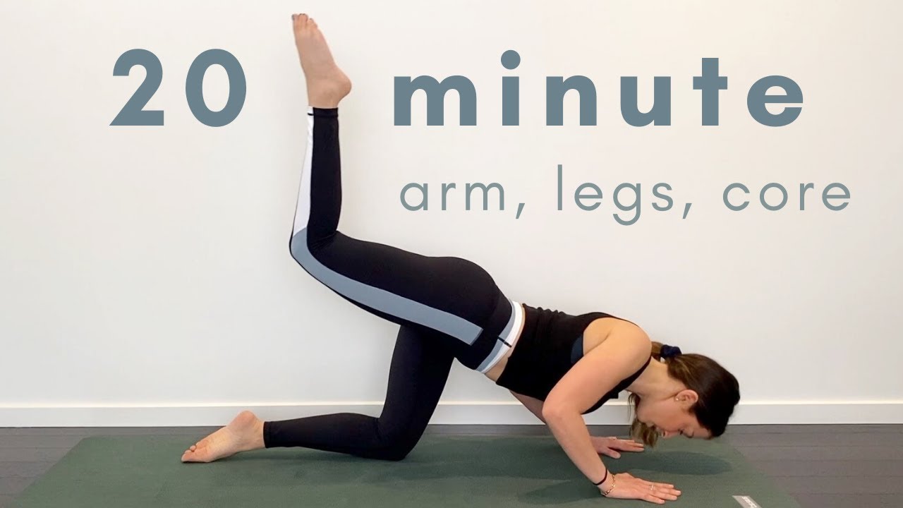 20 Minute Pilates Workout For Arms, Legs and Core - YouTube