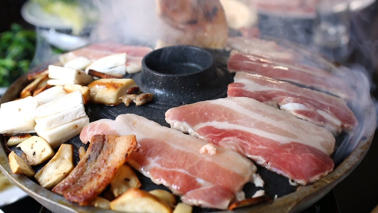 Samgyupsal Gui (Grilled Pork Belly) - Korean Bapsang