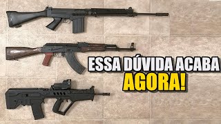 A diferença entre fuzil e carabina / espingarda e escopeta