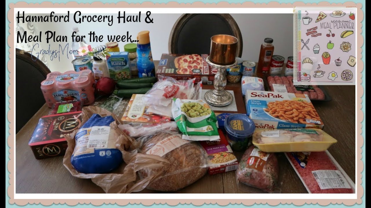 140 Hannaford Grocery Haul & my Meal Plan for Easter week YouTube