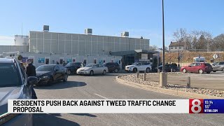 Parents protest proposed traffic plans for Tweed-New Haven Airport in neighborhood of school