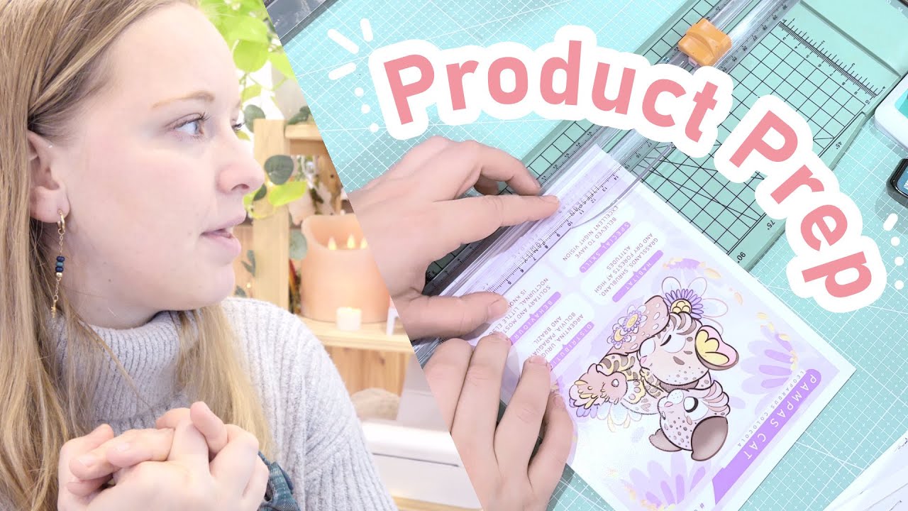 STUDIO VLOG ♡ Making art prints at home and cute packaging with Cricut ...